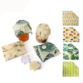 Eco Friendly Reusable Washable Custom Organic Beeswax Food Wrap Handmade Envelope Storage Packing